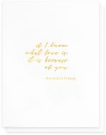 Know What Love Is Love Card