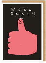 Well Done Thumb Congratulations Card