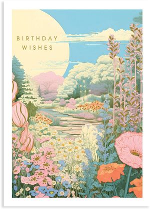 Garden Path Birthday Card