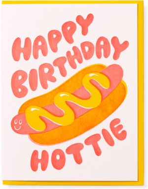 Hottie Hotdog Birthday Card