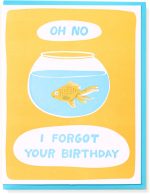 Goldfish Belated Birthday Card