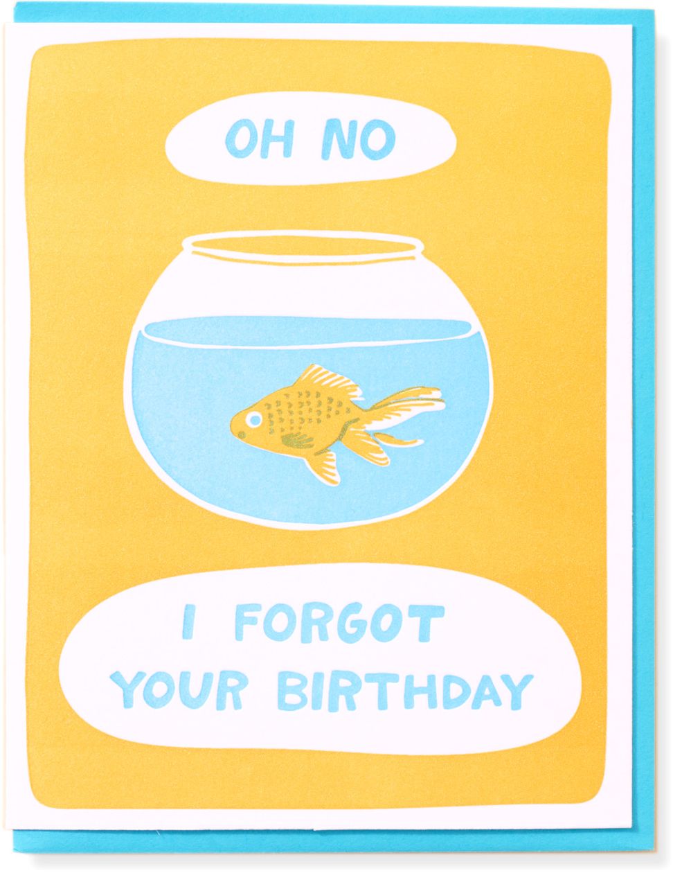 Goldfish Belated Birthday Card