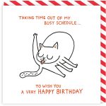 Busy Schedule Birthday Card