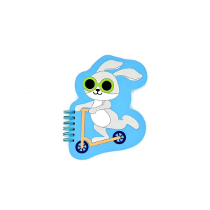 Soft PVC Bunny Scooter Journal
