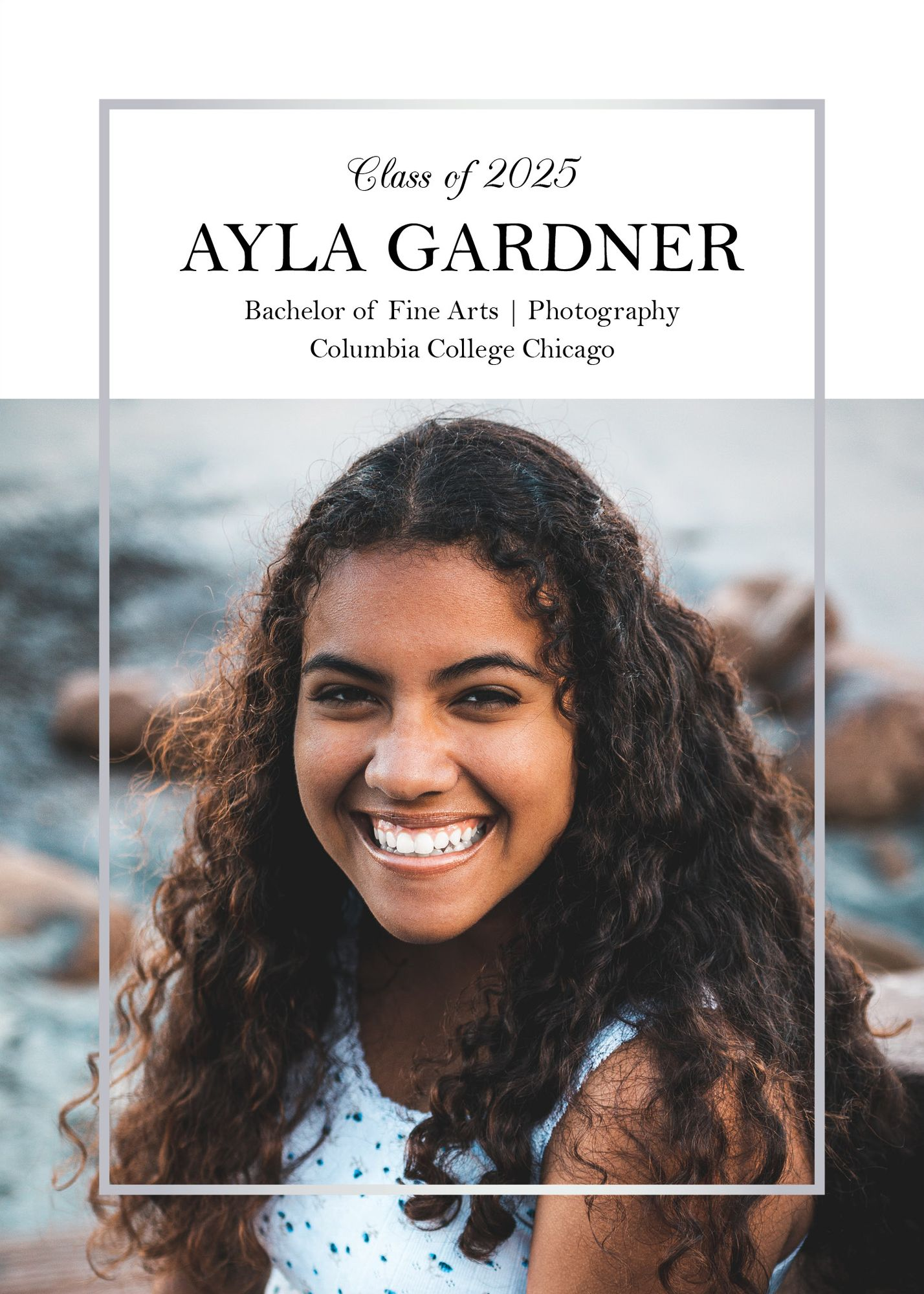 Thin Line Graduation Announcement - Image 2