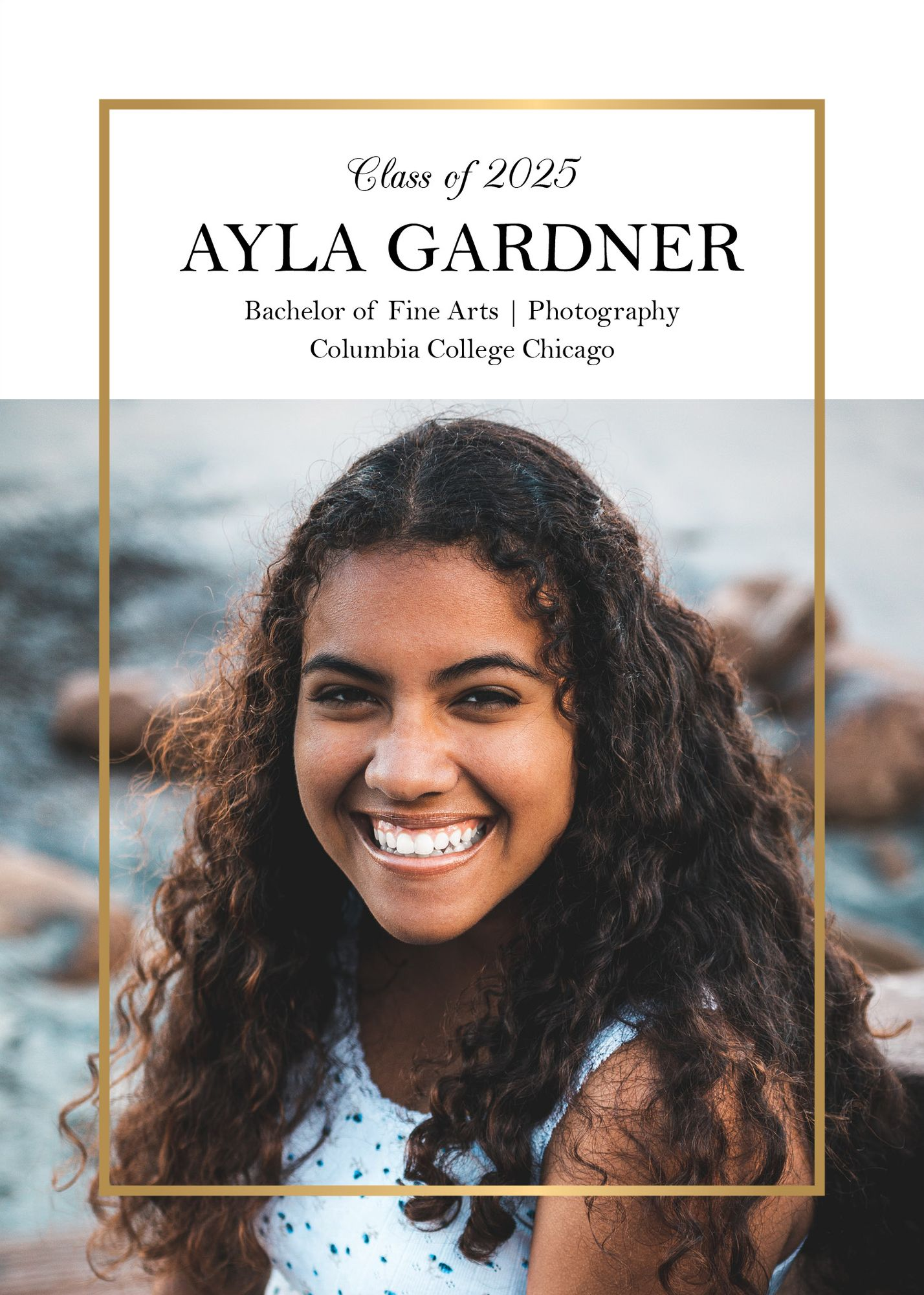 Thin Line Graduation Announcement - Image 3