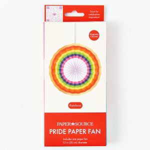 Rainbow Medium Paper Fan