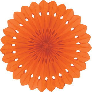 Detailed fan. 30cm. Orange