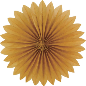 Plain fan. 40cm. Gold