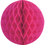 Fuschia SM Paper Honeycomb Sphere
