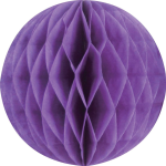 Purple Med Paper Honeycomb Sphere