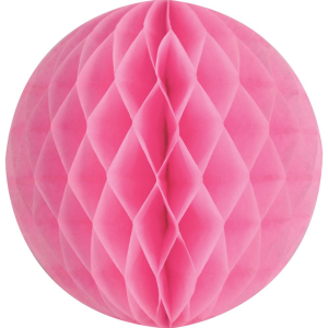 Light Pink Med Paper Honeycomb Sphere