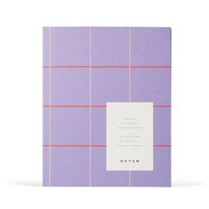 UMA Lavender Check Medium Notebook