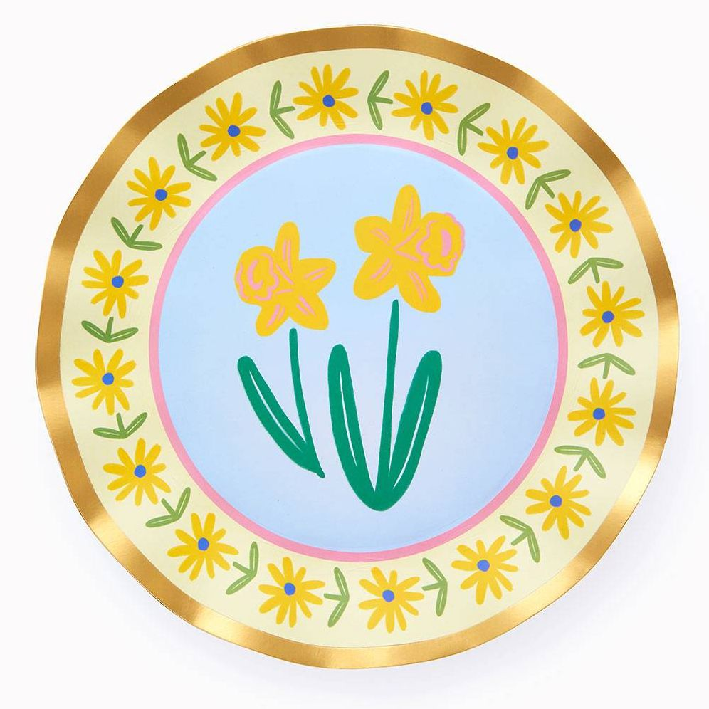 Floral Wavy Dinner Plate