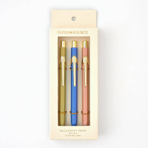 PS Collection Pastel Metallic Clip Ballpoint S/3