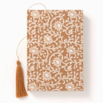 Gold Floral Hardcover Notebook