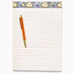 Diamond Floral Legal Pad