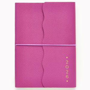 2025-2026 Purple Leather Chicago Ave Weekly Planner