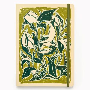 2025-2026 Paper Source Romantic Greenery Monthly Desk Planner