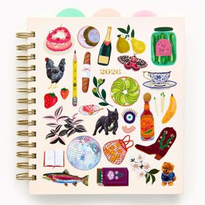 2025-2026 Paper Source Modern Collage Weekly Desk Planner