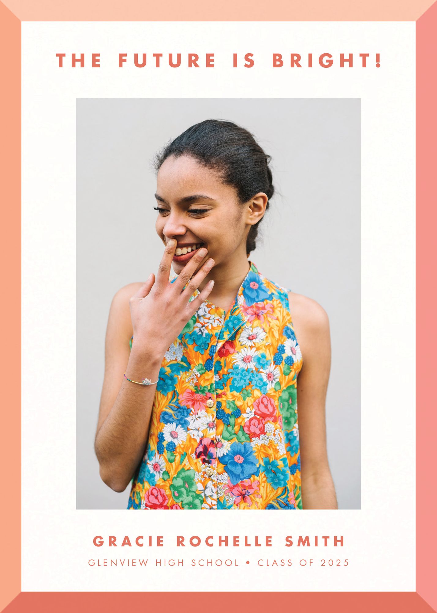 Mod Bevel Photo Graduation Announcement - Image 2