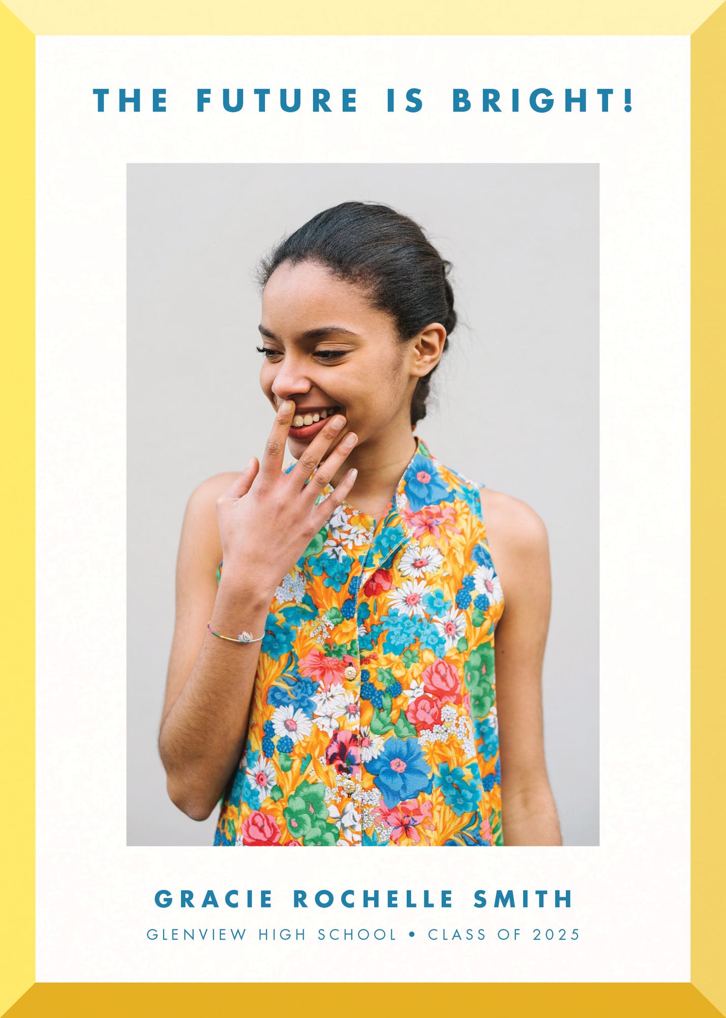 Mod Bevel Photo Graduation Announcement - Image 3