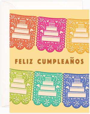 Papel Picado Birthday Card