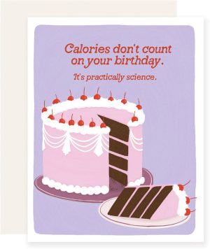 Calories Birthday Card