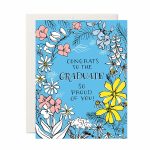 Proud Floral Graduation Card