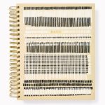 2025-2026 Paper Source B+W Minimalist Weekly Desk Planner