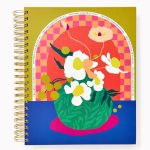2025-2026 Paper Source Bold Floral Weekly Desk Planner