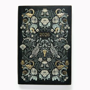 2025-2026 Paper Source Dark Academia Weekly Pocket Planner