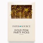 Gold Pom Party Picks