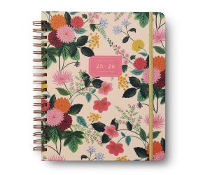 2025-2026 Dahlia 17-Month Academic Hardcover Spiral Planner