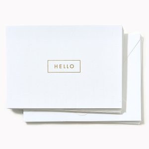Hello Stripe Thank You Card Set