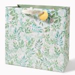 Large Watercolor Garden Gift Bag