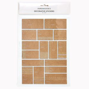 Simple Patterns on Kraft Gift Labels