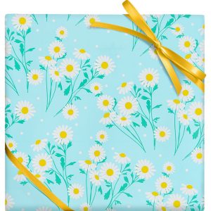 Daisies Continuous Roll Wrap