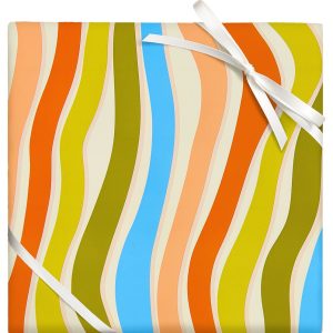 Wavy Stripes Continuous Roll Wrap