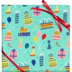 Birthday Icons Continuous Roll Wrap