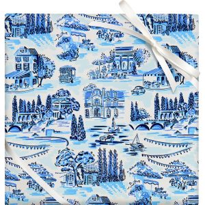 French Toile Continuous Roll Wrap