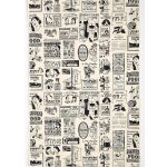 Newsclip Ads Handmade Paper