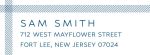 Herringbone Border Return Address Label