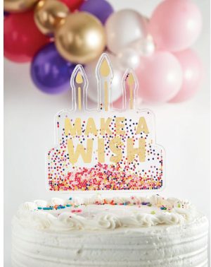 Make a Wish Cake Topper