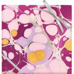 Stone Orchid Hand Marbled Flat Wrap