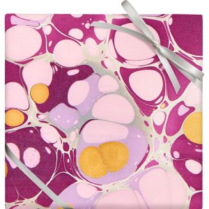 Stone Orchid Hand Marbled Flat Wrap