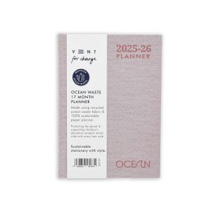 2025-2026 Ocean Coral Pink 17 Month Planner