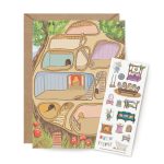 Mouse House Sticker Card