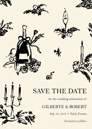Toile de Love Save the Date