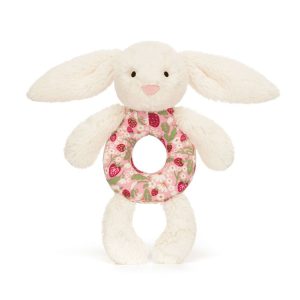 Blossom Cream Bunny 'Berry' Ring Rattle